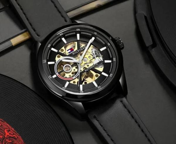 Tommy_hilfiger Automatic Leather Full-Black