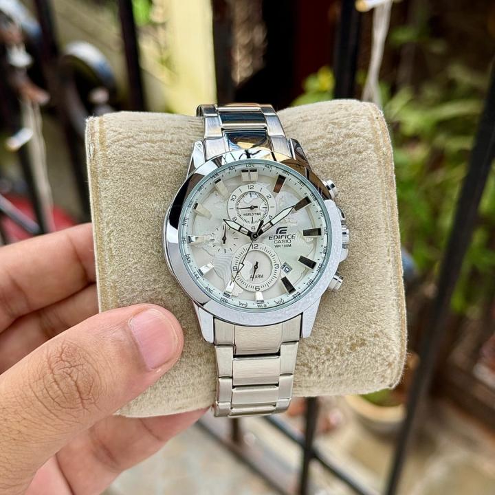 Casio Edifice Ex295 World Map silver