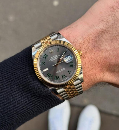 Role_x Oyster Perpetual Date Just Gold Working Like Automatic