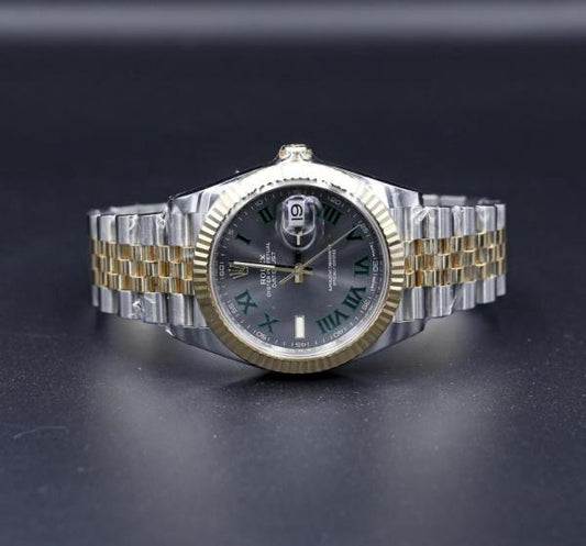 Role_x Oyster Perpetual Date Just Gold Working Like Automatic